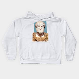 Greek Philosopher Aristotle illustration Kids Hoodie